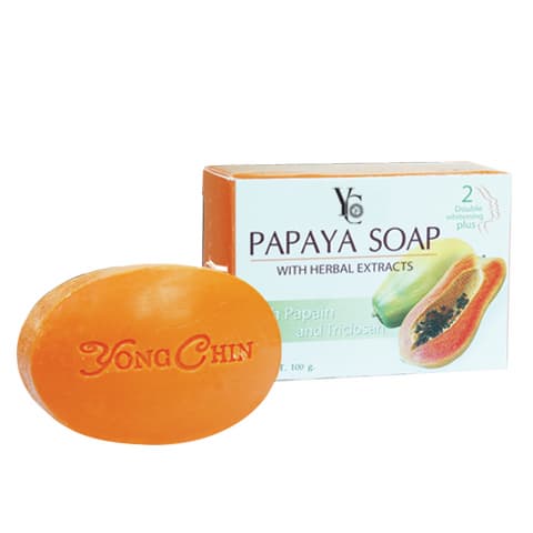 Papaya Soap Double Whitening Plus YC brand Thai